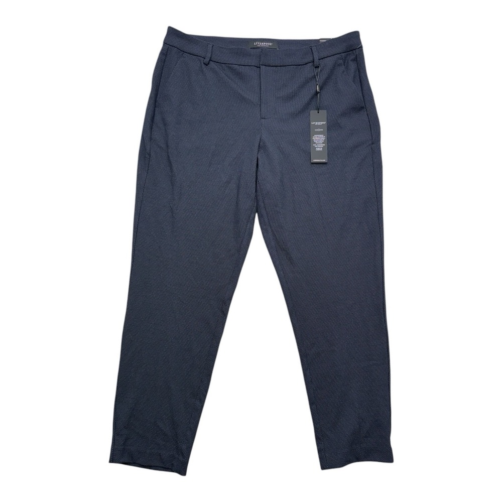 Liverpool Kelsey Knit Trousers Navy Size 14/32P